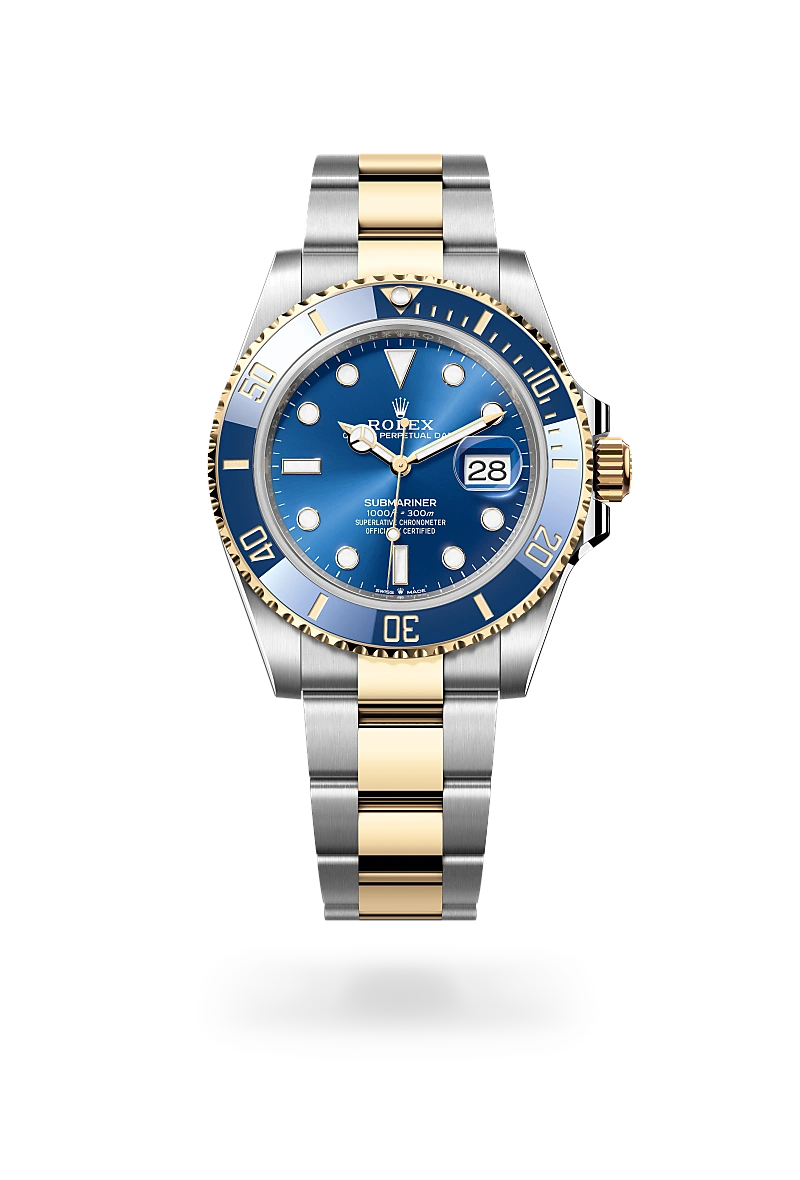 Submariner Date - Oyster, 41 mm, Oystersteel çelik ve sarı altın