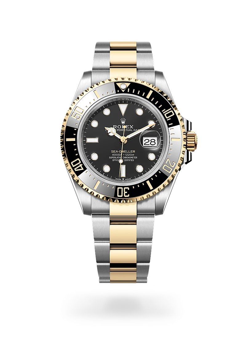 Sea-Dweller - Oyster, 43 mm, Oystersteel çelik ve sarı altın