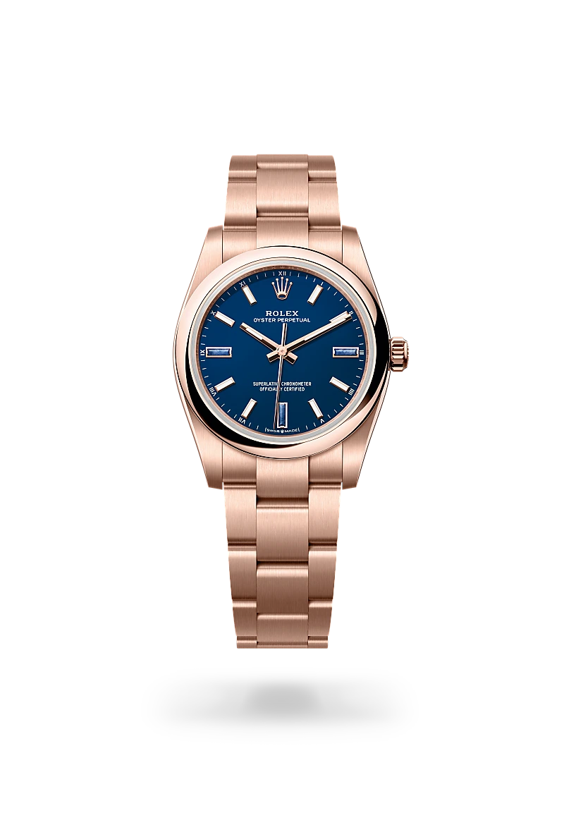 Oyster Perpetual 34 - Oyster, 34 mm, Everose altın