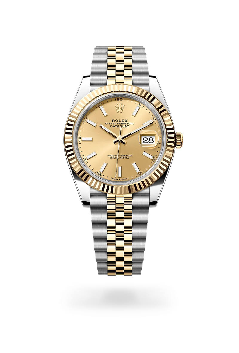 Datejust 41 - Oyster, 41 mm, Oystersteel çelik ve sarı altın