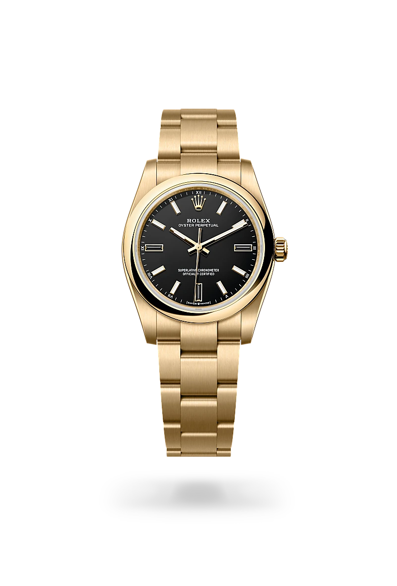 Oyster Perpetual 34 - Oyster, 34 mm, sarı altın