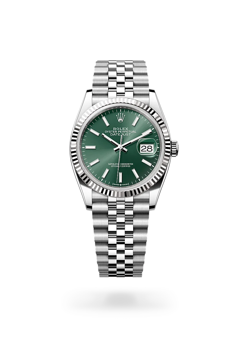 Datejust 36 - Oyster, 36 mm, Oystersteel çelik ve beyaz altın