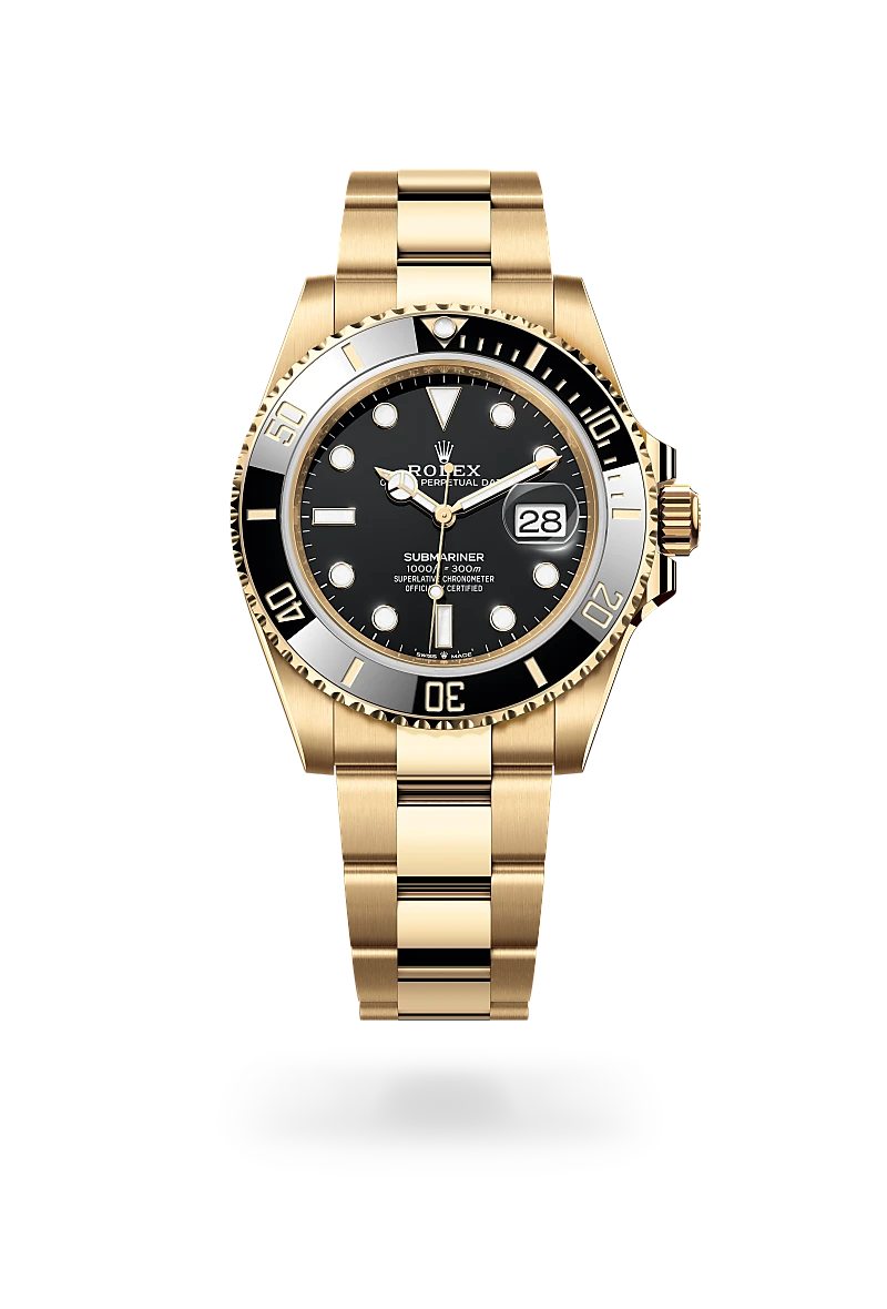 Submariner Date - Oyster, 41 mm, sarı altın