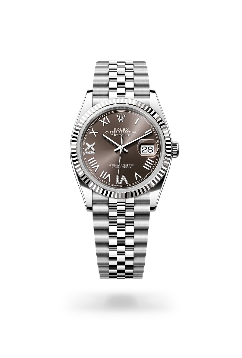 Datejust 36 - Oyster, 36 mm, Oystersteel çelik ve beyaz altın