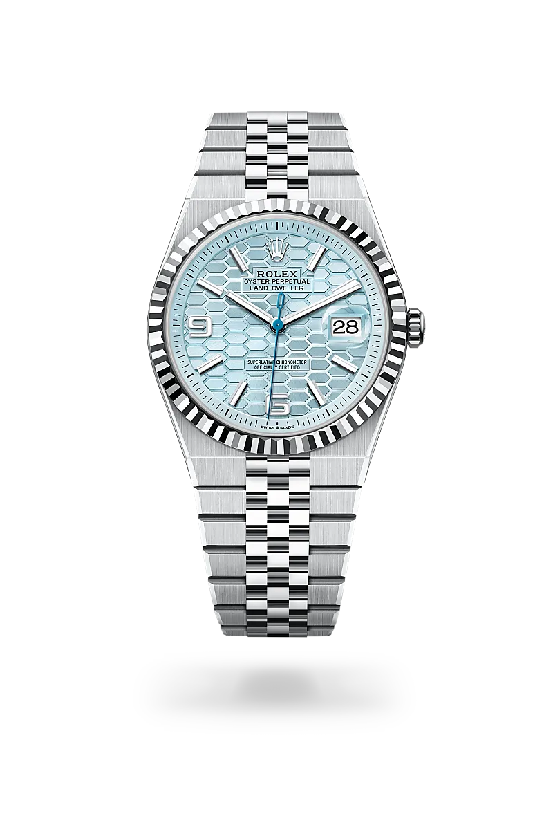 Land-Dweller 40 - Oyster, 40 mm, platin