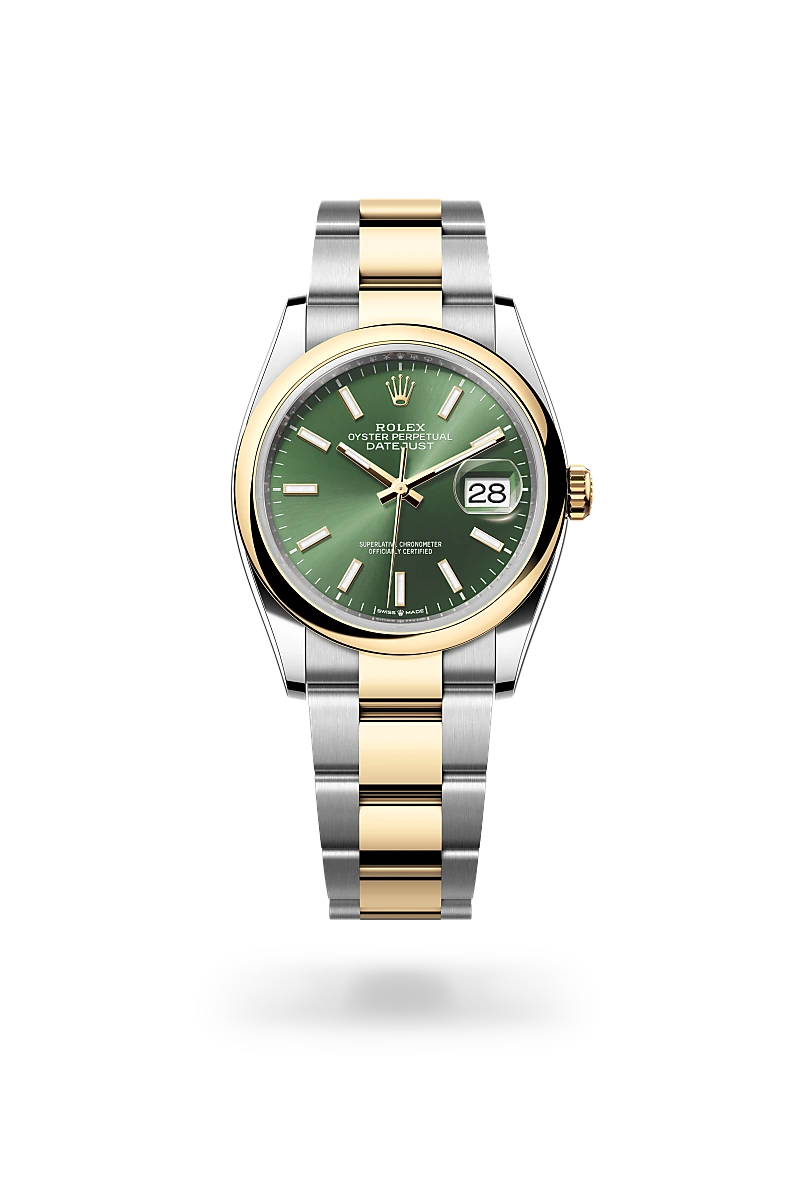 Datejust 36 - Oyster, 36 mm, Oystersteel çelik ve sarı altın