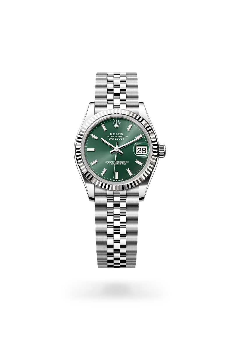 Datejust 31 - Oyster, 31 mm, Oystersteel çelik ve beyaz altın