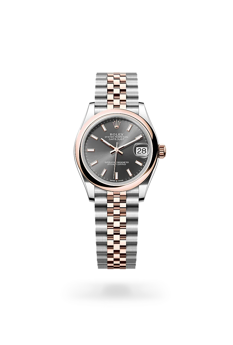 Datejust 31 - Oyster, 31 mm, Oystersteel çelik ve Everose altın
