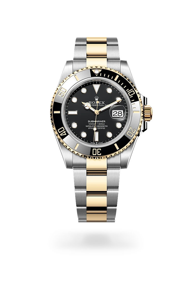 Submariner Date - Oyster, 41 mm, Oystersteel çelik ve sarı altın