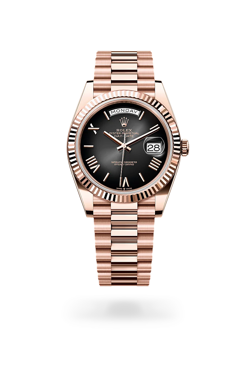 Day-Date 40 - Oyster, 40 mm, Everose altın