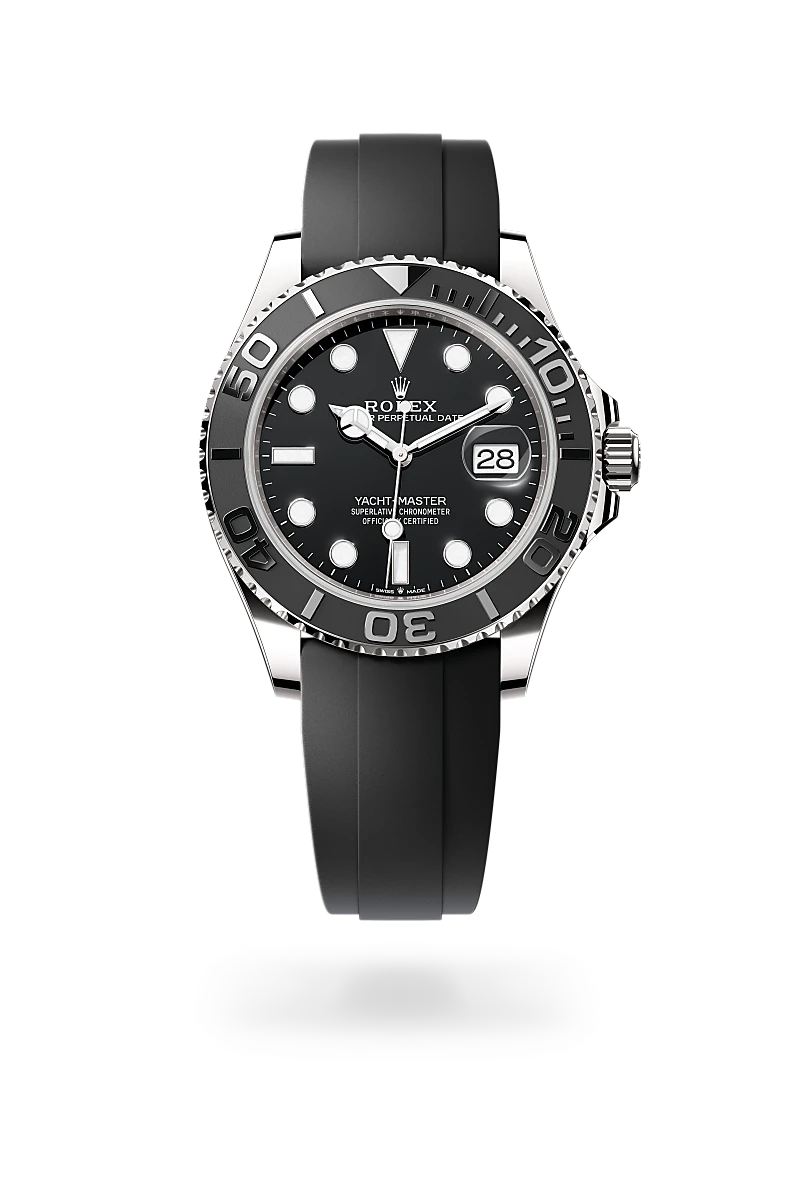 Yacht-Master 42 - Oyster, 42 mm, beyaz altın