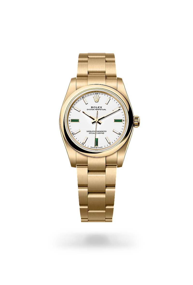 Oyster Perpetual 34 - Oyster, 34 mm, sarı altın