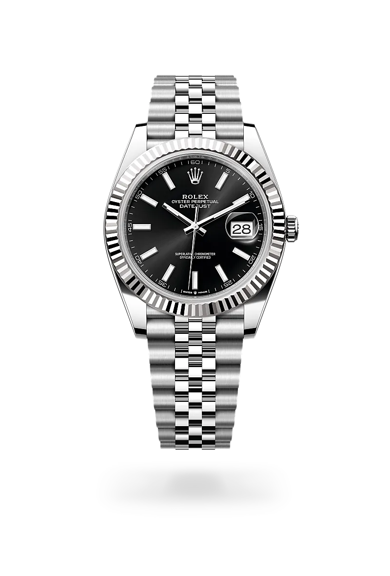 Datejust 41 - Oyster, 41 mm, Oystersteel çelik ve beyaz altın