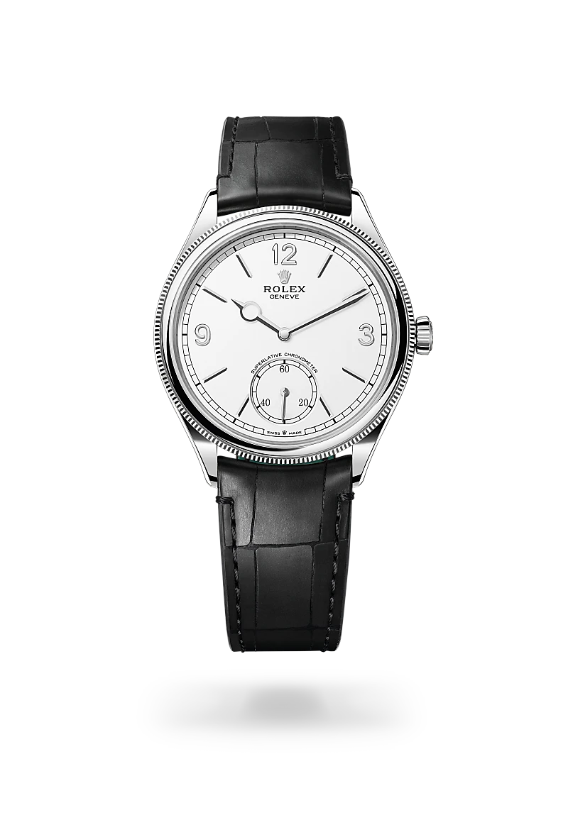 1908 - 39 mm, 18 kt beyaz altın, cilalı yüzey