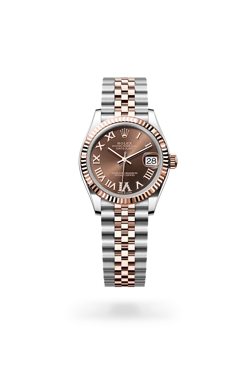 Datejust 31 - Oyster, 31 mm, Oystersteel çelik ve Everose altın