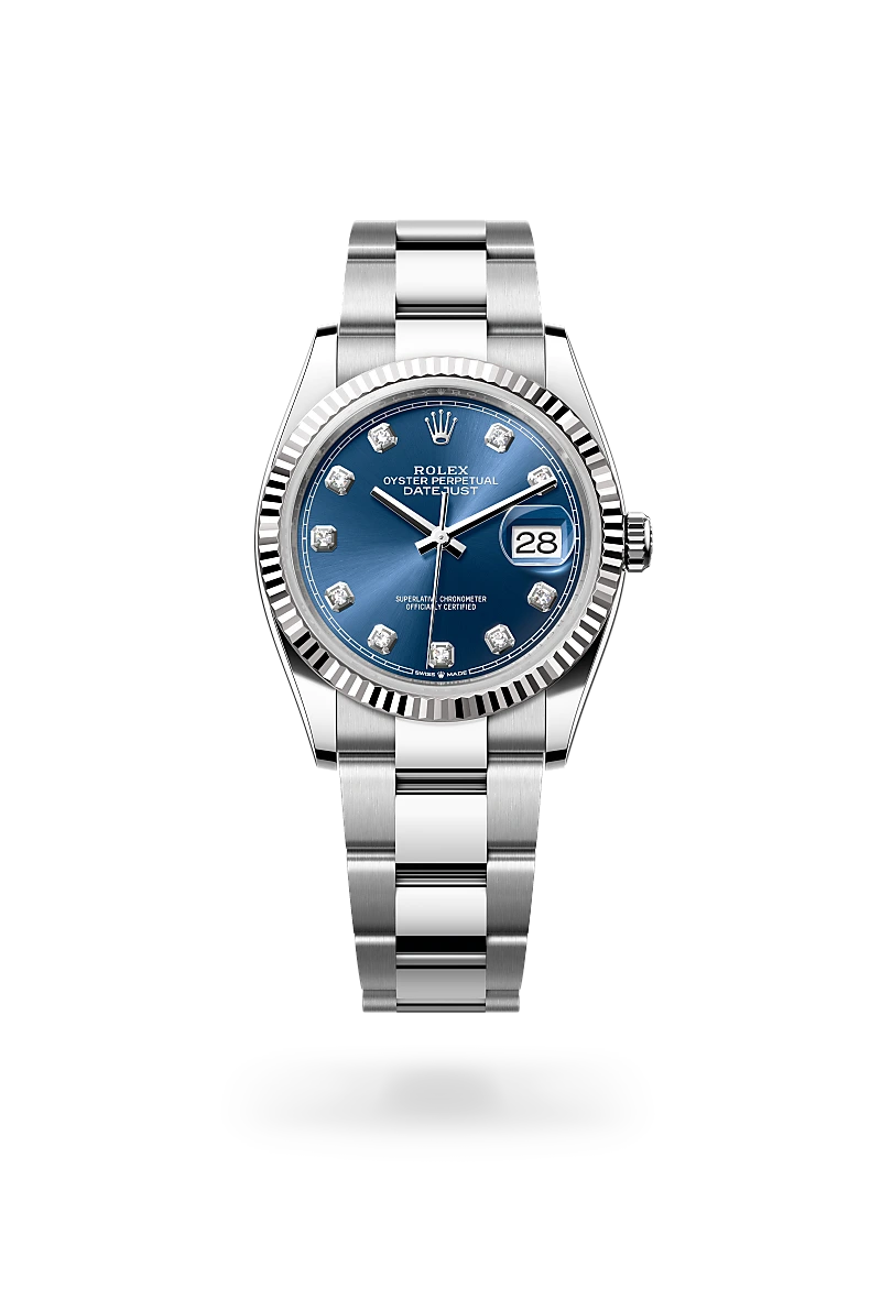 Datejust 36 - Oyster, 36 mm, Oystersteel çelik ve beyaz altın