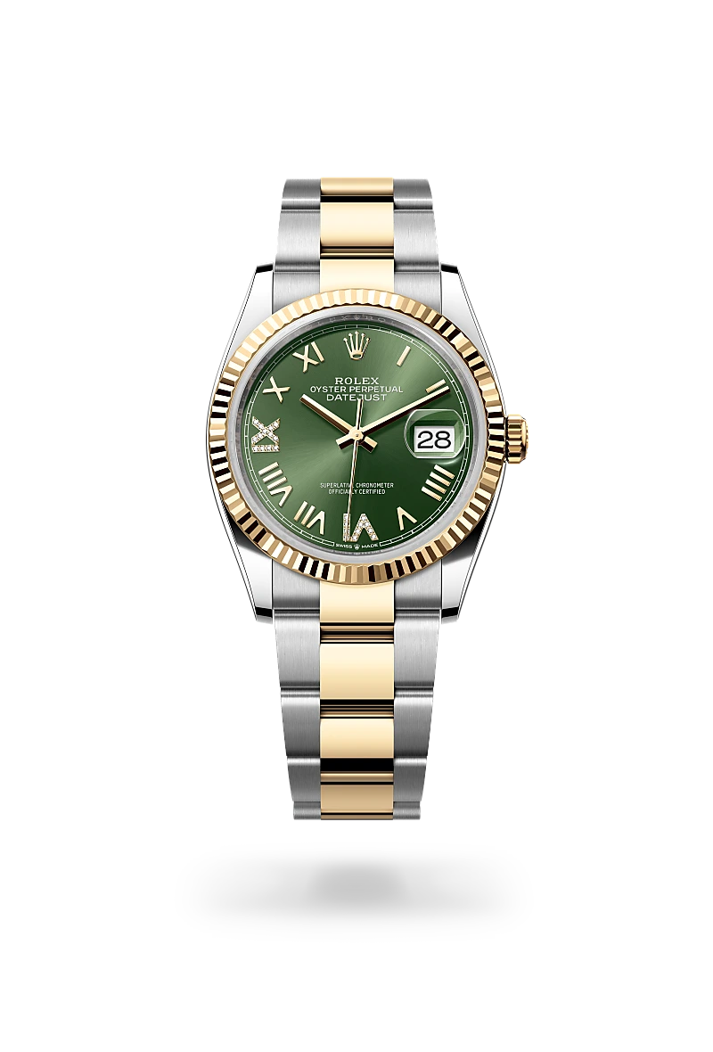 Datejust 36 - Oyster, 36 mm, Oystersteel çelik ve sarı altın