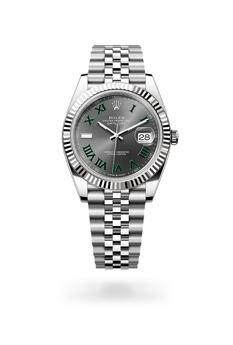 Datejust 41 - Oyster, 41 mm, Oystersteel çelik ve beyaz altın