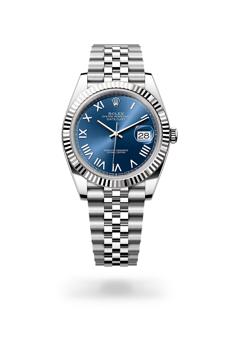 Datejust 41 - Oyster, 41 mm, Oystersteel çelik ve beyaz altın