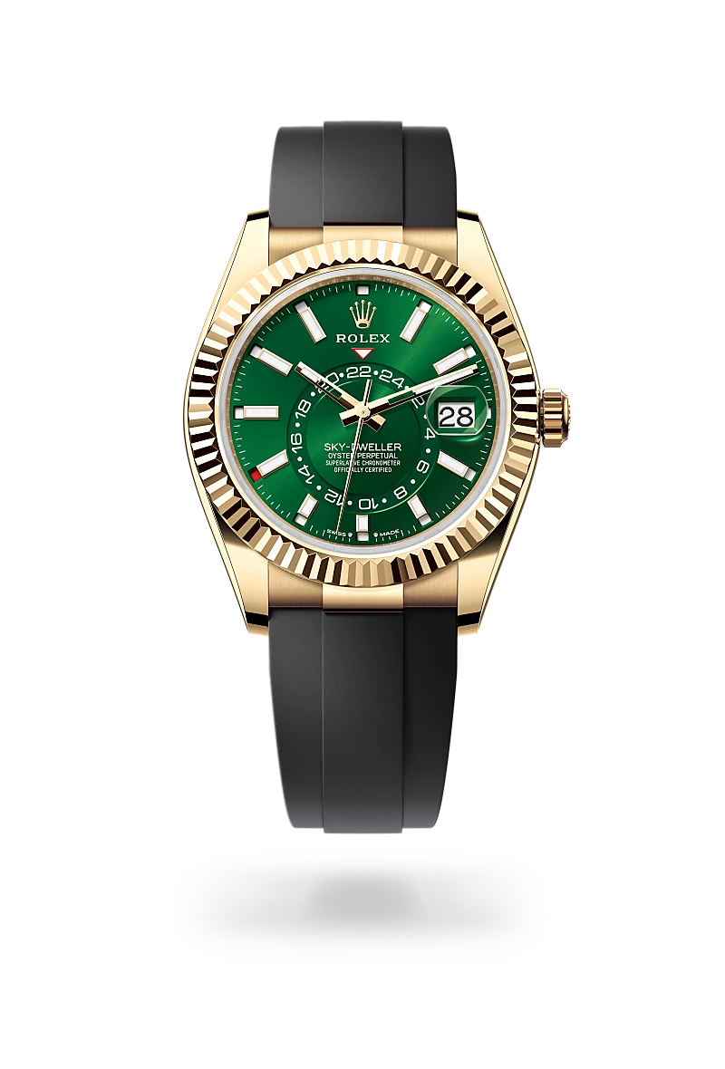 Sky-Dweller - Oyster, 42 mm, sarı altın
