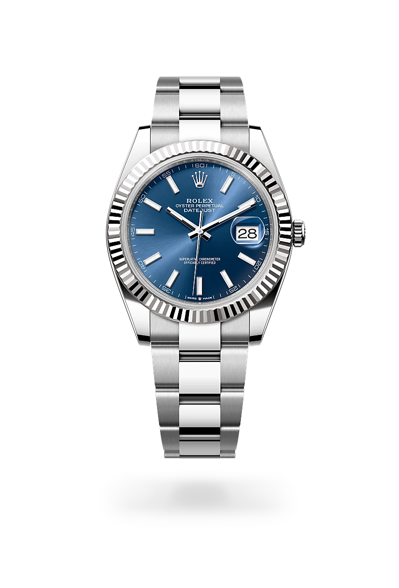 Datejust 41 - Oyster, 41 mm, Oystersteel çelik ve beyaz altın