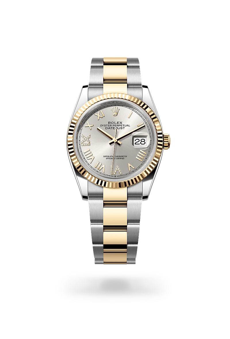 Datejust 36 - Oyster, 36 mm, Oystersteel çelik ve sarı altın
