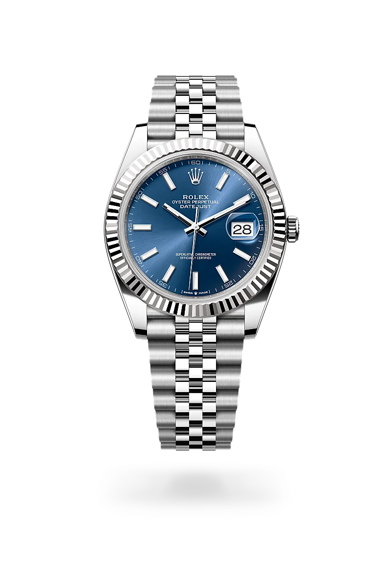 Datejust 41 - Oyster, 41 mm, Oystersteel çelik ve beyaz altın