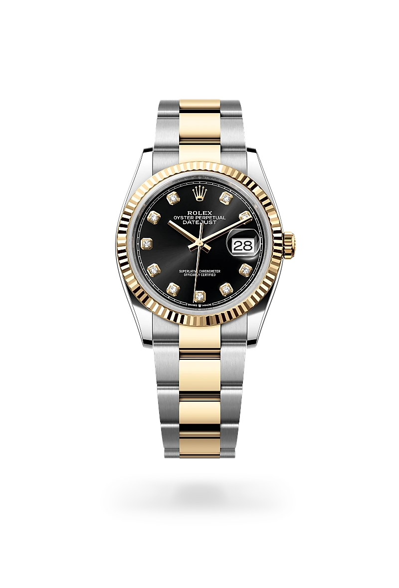 Datejust 36 - Oyster, 36 mm, Oystersteel çelik ve sarı altın