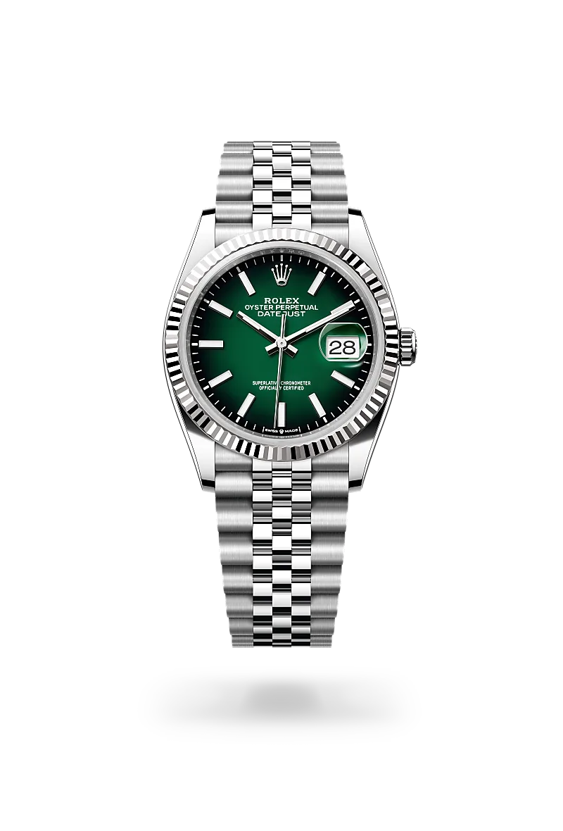 Datejust 36 - Oyster, 36 mm, Oystersteel çelik ve beyaz altın