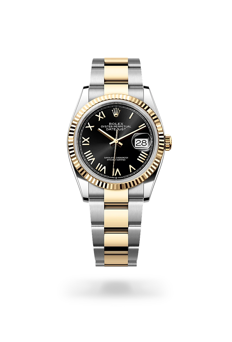 Datejust 36 - Oyster, 36 mm, Oystersteel çelik ve sarı altın