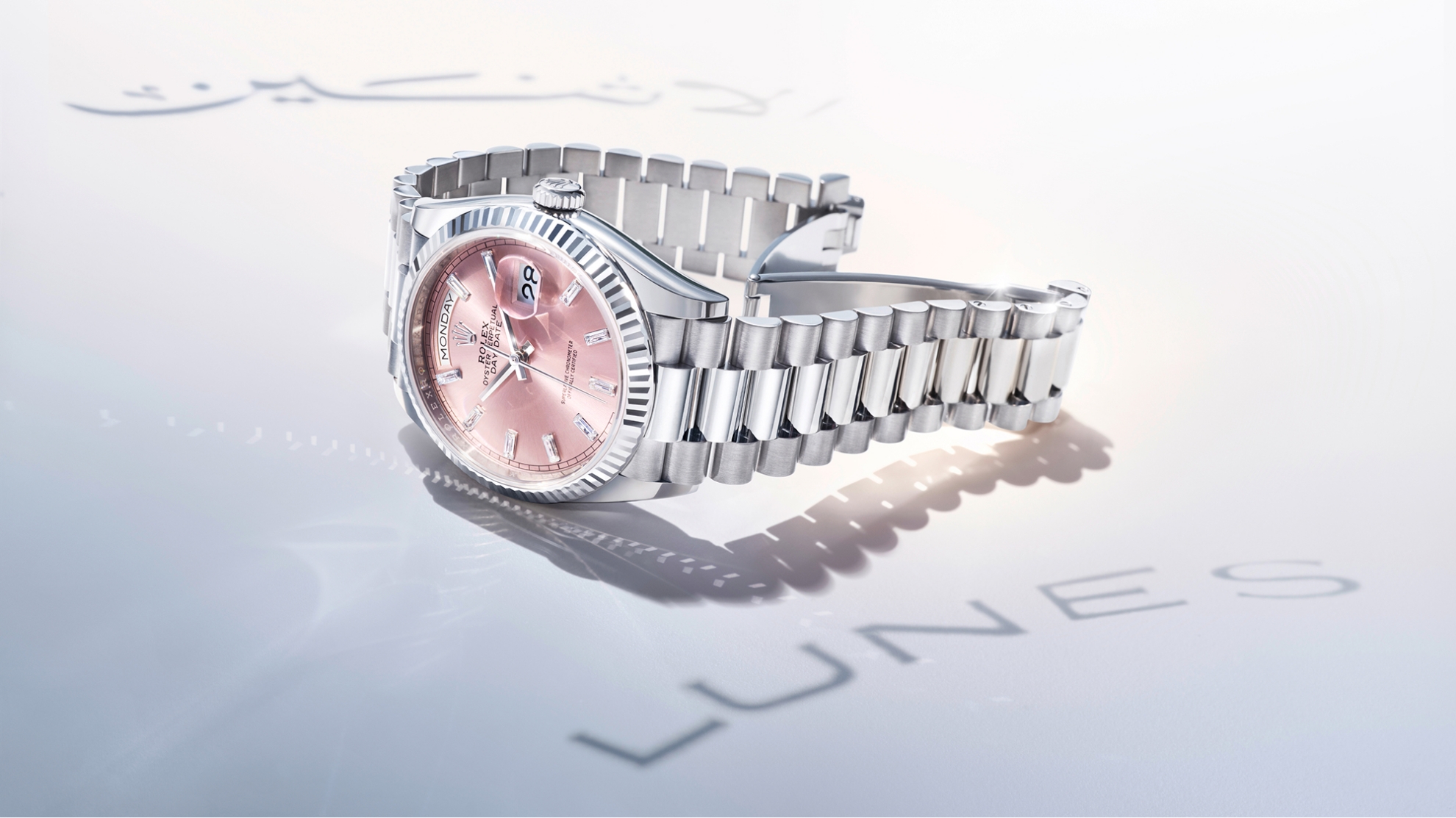 Rolex Day-Date watches - Rhodium