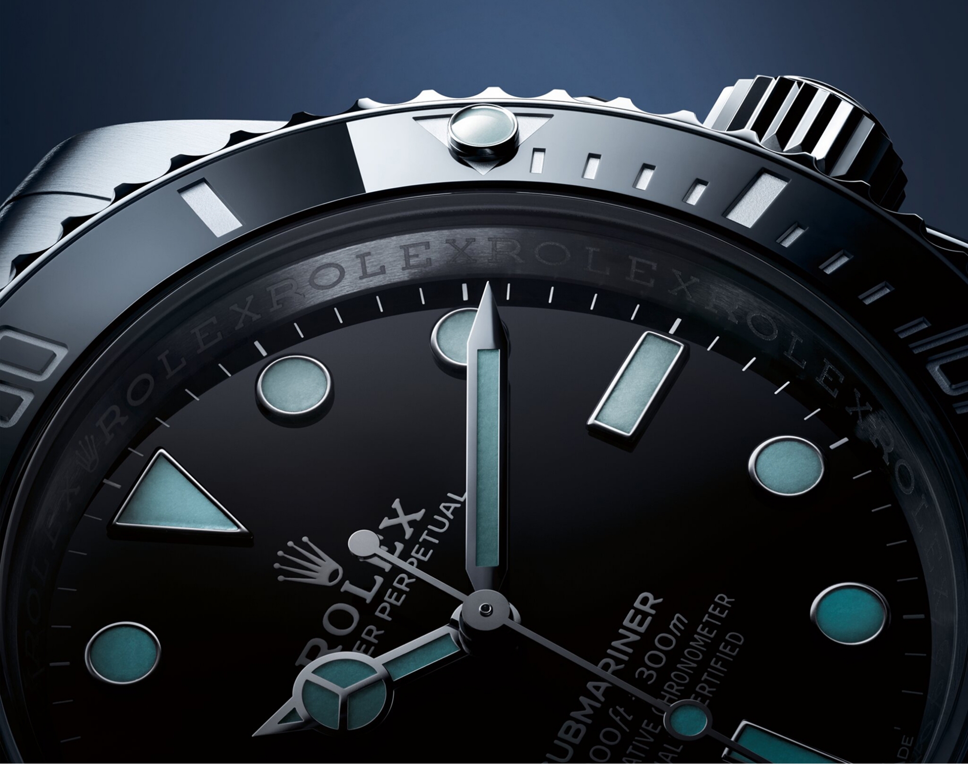 Rolex Submariner watches - Rhodium